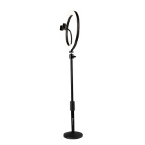 GFW-RINGLIGHTDSKTP Anello LED da tavolo con supporto smartphone per streaming, podcast e content creation