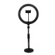 GFW-RINGLIGHTDSKTP Anello LED da tavolo con supporto smartphone per streaming, podcast e content creation