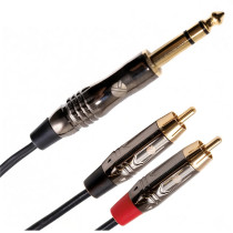 ITST/JS2RCA-5 Cavo Jack 6.3 TRS Stereo / 2x Spina Phono RCA 5 mt