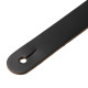 M26PD-BLK_WHT Tracolla in pelle pieno fiore imbottita Black e White 3"