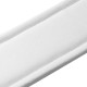 M26PD-WHT_BLK Tracolla in pelle pieno fiore imbottita White e Black 3"