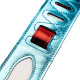 MJH317-006 Tracolla in pelle Glam Rock lightning Bolt 2.5"
