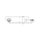 ITTOP/MJS-0,3 Cavo Cannon XLR Maschio / Jack 6.3 TRS Stereo 0,3 mt
