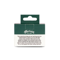 18APP0027 Bone Bridge Pins Black Inlay