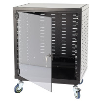 GD-12U Porta in Vetro Opzionale con Serratura per Armadio Rack IR-12G