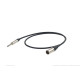 Cavo professionale esoterico bilanciato con connessioni spina jack Stereo Ø 6.3 mm Neutrik - spina volante XLR 3P Neutrik/NP3X -
