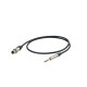 Cavo professionale esoterico bilanciato con connessioni spina jack Stereo Ø 6.3 mm Neutrik - presa volante XLR 3P Neutrik/NP3X -