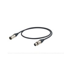 Cavo professionale esoterico bilanciato con connessioni presa volante XLR 3P Neutrik - spina volante XLR 3P Neutrik. Lunghezza: 