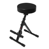 Sgabello dal design innovativo, realizzato in acciaio tubolare.