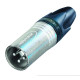 Spina volante NEUTRIK XLR, 3 poli.
