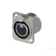 Presa da pannello NEUTRIK XLR 5P in alluminio anodizzato.