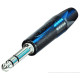 Jack Stereo professionale NEUTRIK Ø 6.3 mm - 1/4' cromato nero.