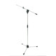 Asta professionale a giraffa telescopica per microfono, con base tripoide in alluminio