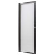 Porta anteriore a 24U, realizzata in plexiglass con telaio in acciaio
