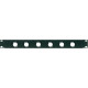 Pannello preforato 1 unità rack 19' con N. 6 fori per connettori da pannello XLR/SPEAKON (ø 24 mm.).