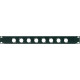 Pannello preforato 1 unità rack 19' con N. 8 fori per connettori da pannello XLR/SPEAKON (ø 24 mm.).