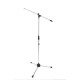 Asta a giraffa per microfono, con base tripoide in nylon.