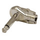 Jack mono Ø 6.3 mm.-1/4' angolare a 90°, manicotto nichelato.