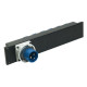 Modulo di distribuzione 2U rack 19” cablato, dotato di n. 1 spina da pannello diritta CEE 32A - 2P+T - IP67 - 230V~ - h6 (DIN VD
