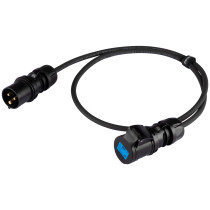 Prolunga elettrica Professionale PROEL con cavo HPC3025FG “flame retardant” 3x2.5 mm2. Disponibile in nero. Lunghezza: 10 m