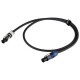 Prolunga elettrica Professionale PROEL con cavo HPC3025FG “flame retardant” 3x2.5 mm2. Disponibile in nero. Lunghezza: 5 m
