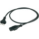 Cavo di alimentazione assemblato PROEL (3x1 mm2) con connessioni presa volante EC standard 3 poli -> spina volante EC standard 3