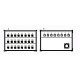 Stage Box con N. 24 prese da pannello XLR neutrik 3 poli (NC3FDL1), N. 8 spine da pannello XLR neutrik 3 poli (NC3MDL1), N. 1 sp