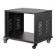 Supporto rack professionale da 19" ad 8U, con struttura in acciaio.