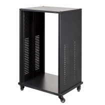 Supporto rack professionale da 19" ad 18U, con struttura in acciaio.