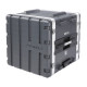 Custodia a rack 19' - 10U - realizzata in Polietilene Force, con ruote