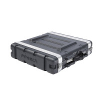 Custodia a rack 19' - 2 unità - realizzata in 'Polietilene FORCE'. Profondità interna utile: 420 mm
