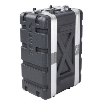 Custodia a rack 19' - 4 unità - realizzata in 'Polietilene FORCE'. Profondità interna utile: 208 mm
