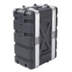 Custodia a rack 19' - 4 unità - realizzata in 'Polietilene FORCE'. Profondità interna utile: 208 mm