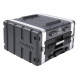Custodia a rack 19' - 6U - realizzata in Polietilene Force, con ruote