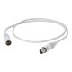 Cavo professionale bilanciato con connessioni presa volante XLR 3P Neutrik - spina volante XLR 3P Neutrik/NC3FXXWT - HPC210WH - 