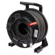 Avvolgitore professionale PROEL, con cavo microfonico HPC210BK - 2 x 0,22 mm2 - assemblato con connettori NEUTRIK femmina volant