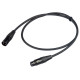 Cavo professionale DMX per segnale DMX512 con connessioni presa volante XLR 3P REAN - spina volante XLR 3P REAN. Lunghezza: 10 m