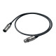 Cavo professionale DMX per segnale DMX512. Lunghezza 25 m. Colore disponibile: NeroAltre lunghezze disponibili: visualizzare le 