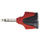 Nuovo adattatore spina 6,3 mm stereo > 2 x presa 3,5 mm stereo.