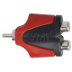 Nuovo adattatore spina RCA > 2 x presa RCA.