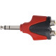 Nuovo adattatore spina 6,3 stereo > 2 x presa RCA.