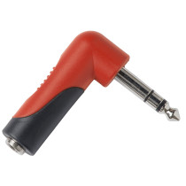 Nuovo adattatore spina 6,3 mm stereo > presa 3,5 mm stereo ad angolo.
