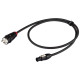 Cavo elettrico assemblato professionale PROEL con cavo HPC3025FG “flame retardant” 3x2.5 mm2. Disponibile in nero. Lunghezza: 5 