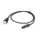 Cavo elettrico assemblato professionale PROEL con cavo HPC3025FG “flame retardant” 3x2.5 mm2. Disponibile in nero. Lunghezza: 10