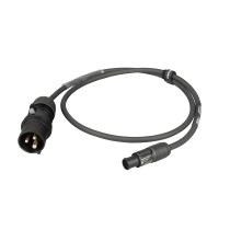 Cavo elettrico assemblato professionale PROEL con cavo HPC3025FG “flame retardant” 3x2.5 mm2. Disponibile in nero. Lunghezza: 10