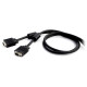 Cavo professionale VGA con connessioni D-SUB 15 poli (con ferrite) principalmente utilizzato per monitor, flat panels e proietto
