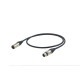Cavo professionale esoterico bilanciato con connessioni presa volante XLR 3P Neutrik - spina volante XLR 3P Neutrik con cavo mic