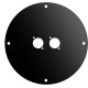 Disco frontale in acciaio verniciato nero per AV190/AV195