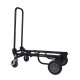 Carrello di medie dimensioni, con superficie di carico variabile da un minimo di 585 ad un massimo di 850 mm. Colore nero