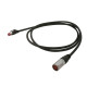 Cavo professionale PROEL LAN5S – Cat. 5e S-FTP - PUR, assemblato con connettori schermati RJ45 HIROSE serie TM21DP di alta quali